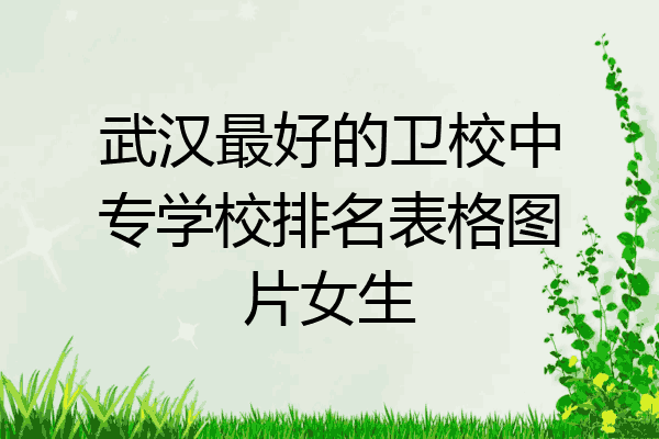 武汉最好的卫校中专学校排名表格图片女生