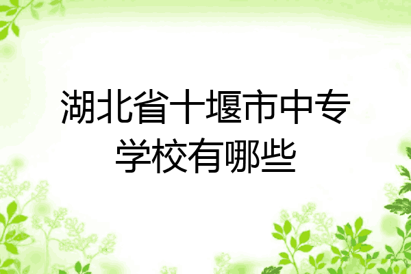 湖北省十堰市中专学校有哪些