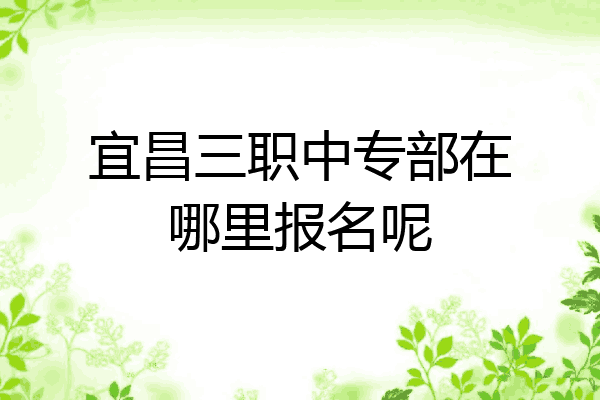 宜昌三职中专部在哪里报名呢