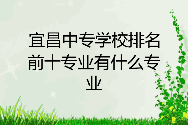 宜昌中专学校排名前十专业有什么专业