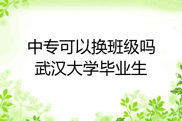 中专可以换班级吗武汉大学毕业生
