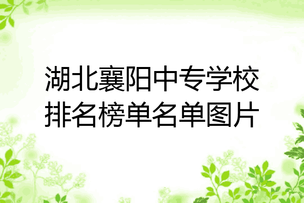 湖北襄阳中专学校排名榜单名单图片