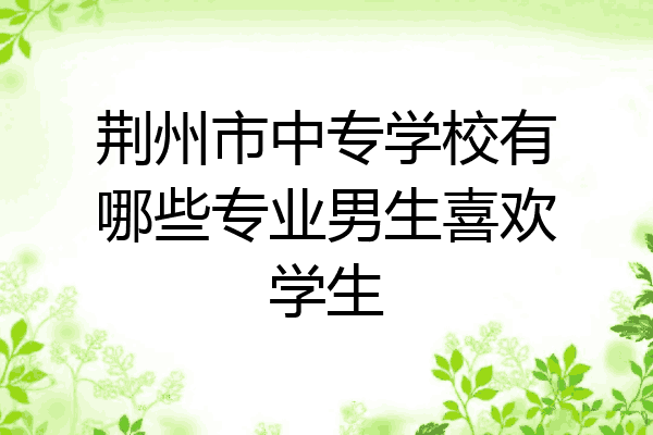 荆州市中专学校有哪些专业男生喜欢学生