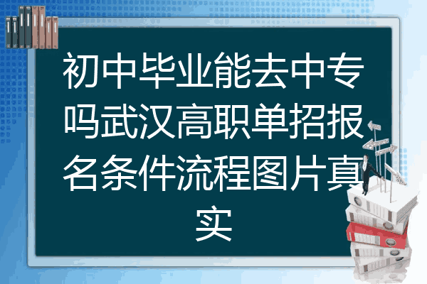 初中毕业能去中专吗武汉高职单招报名条件流程图片真实