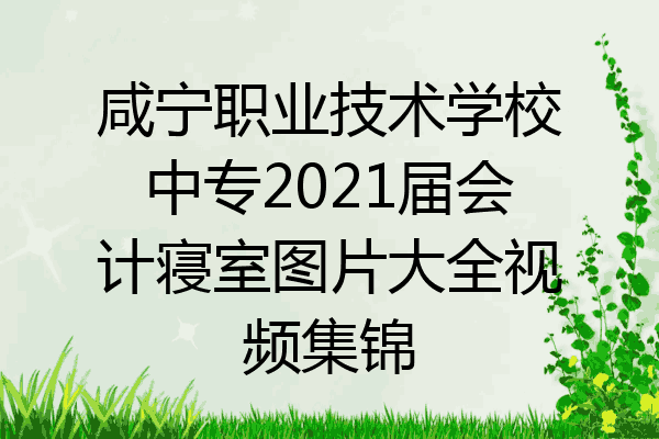 咸宁职业技术学校中专2021届会计寝室图片大全视频集锦