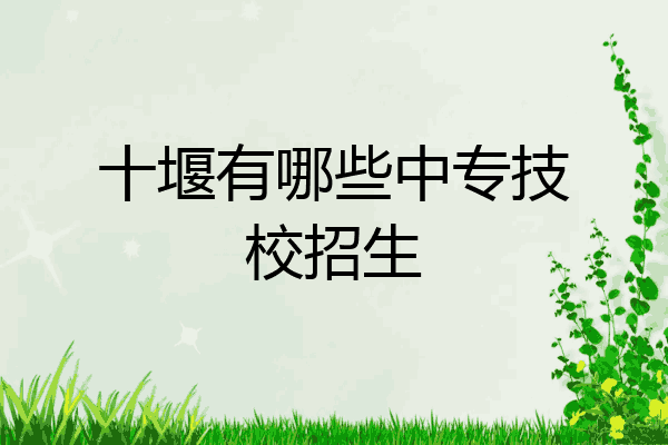 十堰有哪些中专技校招生