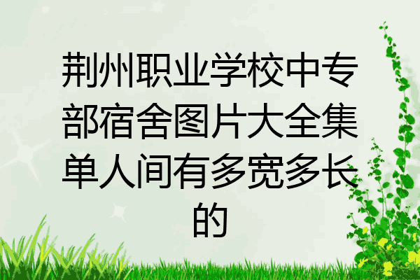 荆州职业学校中专部宿舍图片大全集单人间有多宽多长的