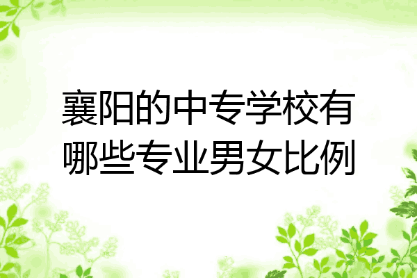 襄阳的中专学校有哪些专业男女比例