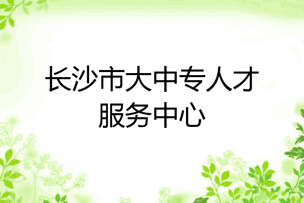长沙市大中专人才服务中心