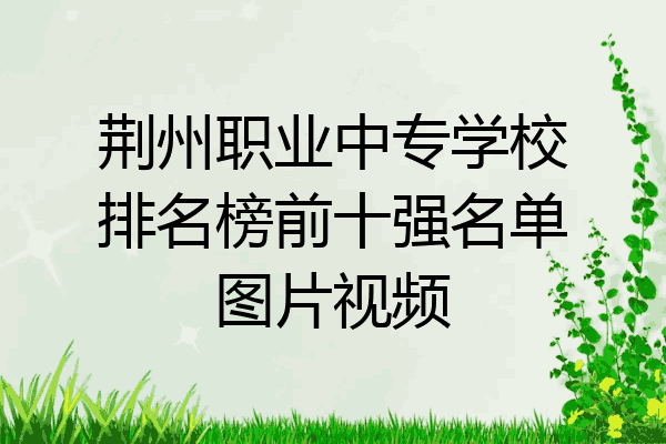 荆州职业中专学校排名榜前十强名单图片视频