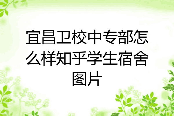 宜昌卫校中专部怎么样知乎学生宿舍图片