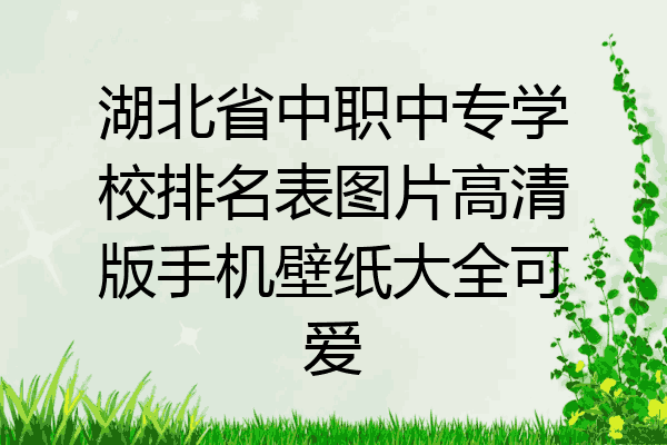 湖北省中职中专学校排名表图片高清版手机壁纸大全可爱