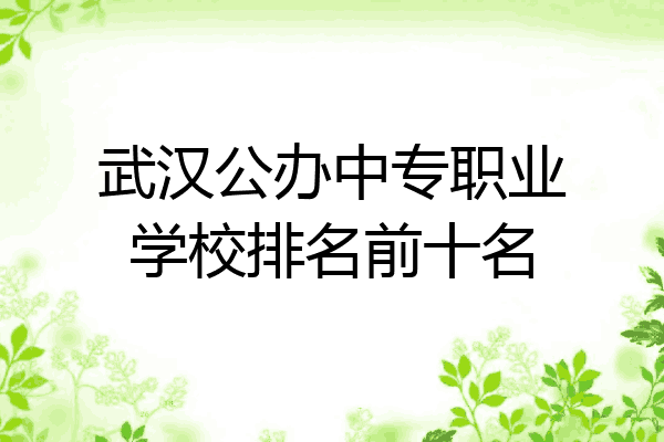 武汉公办中专职业学校排名前十名