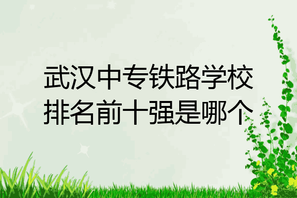武汉中专铁路学校排名前十强是哪个