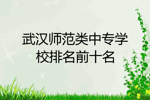 武汉师范类中专学校排名前十名