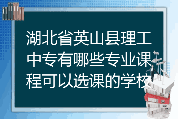 湖北省英山县理工中专有哪些专业课程可以选课的学校