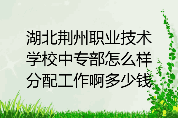 湖北荆州职业技术学校中专部怎么样分配工作啊多少钱