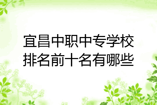 宜昌中职中专学校排名前十名有哪些