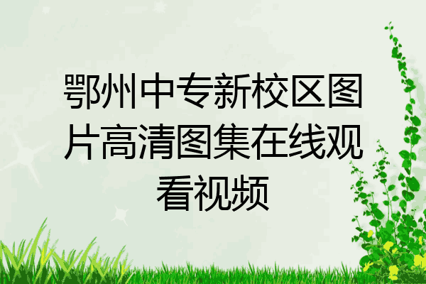 鄂州中专新校区图片高清图集在线观看视频