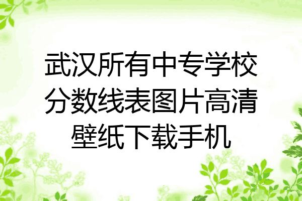 武汉所有中专学校分数线表图片高清壁纸下载手机