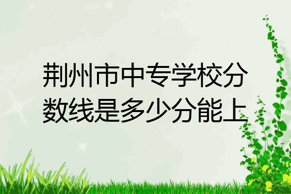 荆州市中专学校分数线是多少分能上