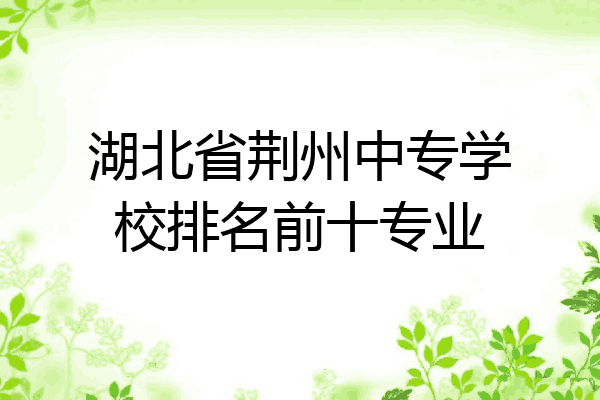 湖北省荆州中专学校排名前十专业