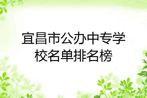宜昌市公办中专学校名单排名榜