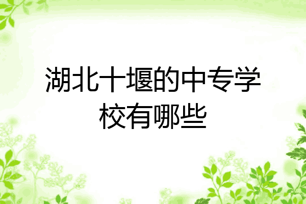 湖北十堰的中专学校有哪些