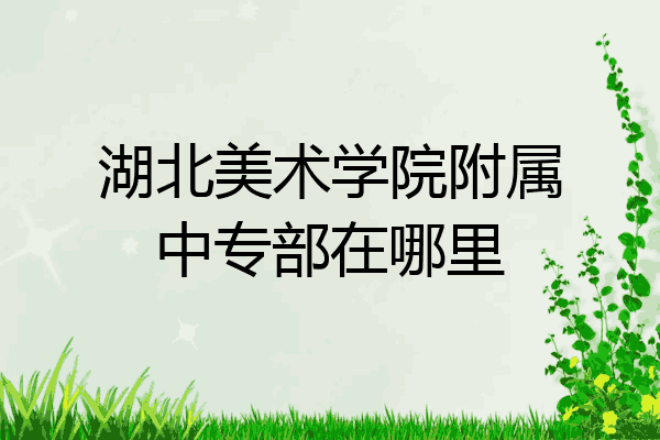湖北美术学院附属中专部在哪里
