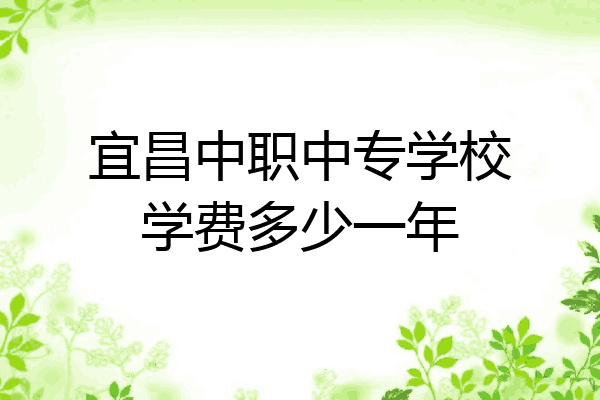 宜昌中职中专学校学费多少一年