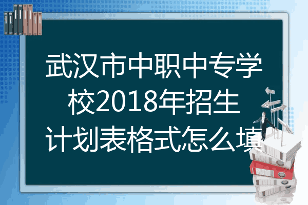 武汉市中职中专学校2018年招生计划表格式怎么填