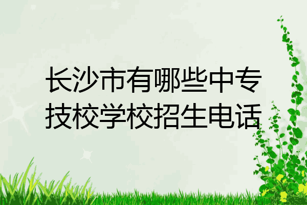 长沙市有哪些中专技校学校招生电话