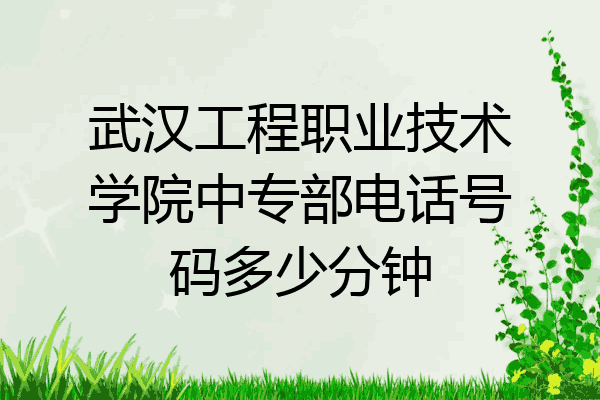 武汉工程职业技术学院中专部电话号码多少分钟