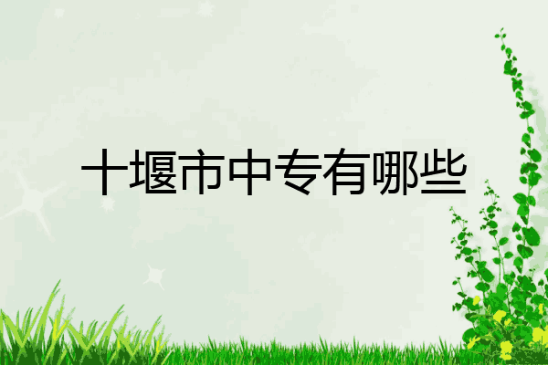十堰市中专有哪些