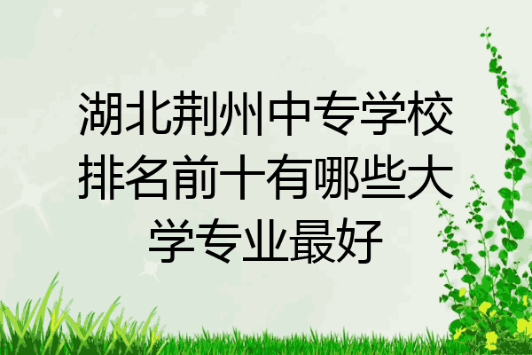 湖北荆州中专学校排名前十有哪些大学专业最好