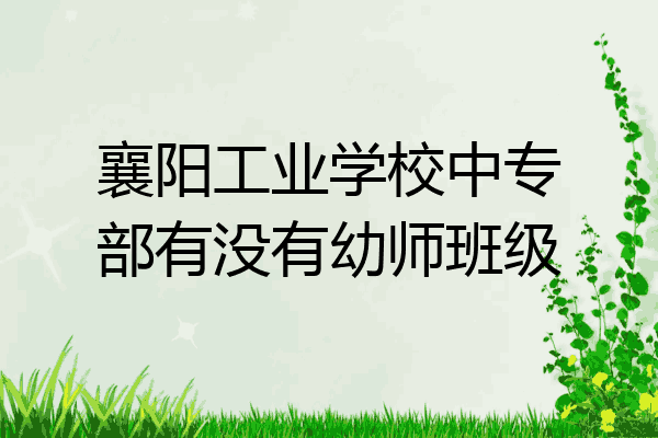 襄阳工业学校中专部有没有幼师班级