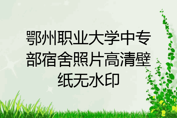 鄂州职业大学中专部宿舍照片高清壁纸无水印