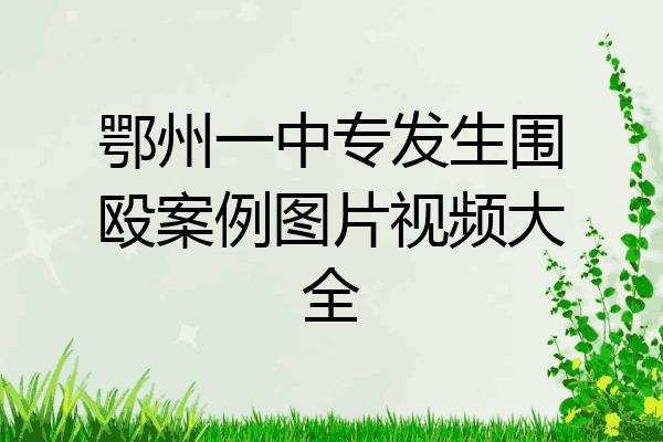鄂州一中专发生围殴案例图片视频大全