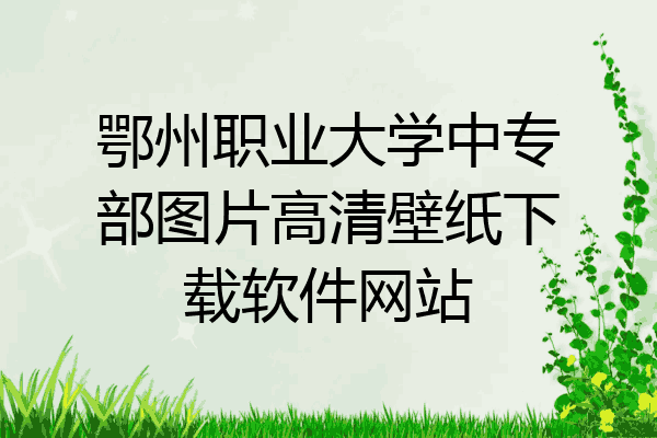 鄂州职业大学中专部图片高清壁纸下载软件网站