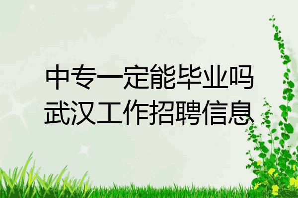 中专一定能毕业吗武汉工作招聘信息