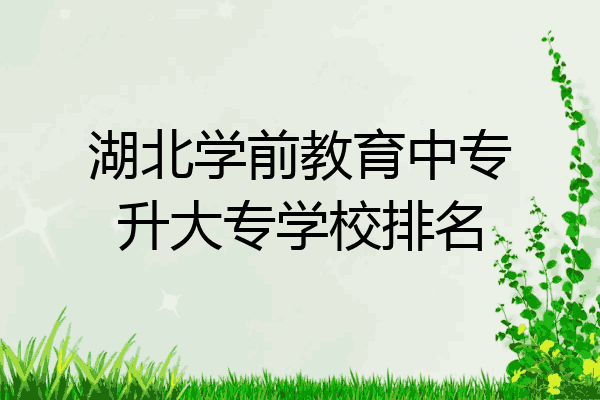 湖北学前教育中专升大专学校排名