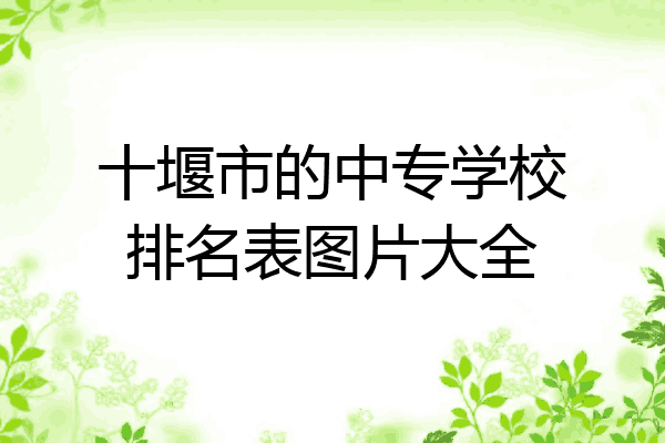 十堰市的中专学校排名表图片大全
