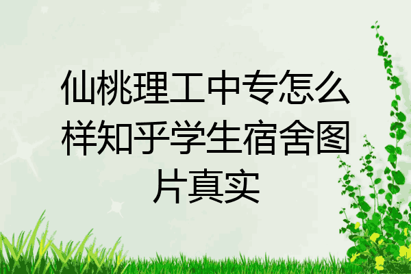 仙桃理工中专怎么样知乎学生宿舍图片真实