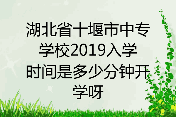 湖北省十堰市中专学校2019入学时间是多少分钟开学呀