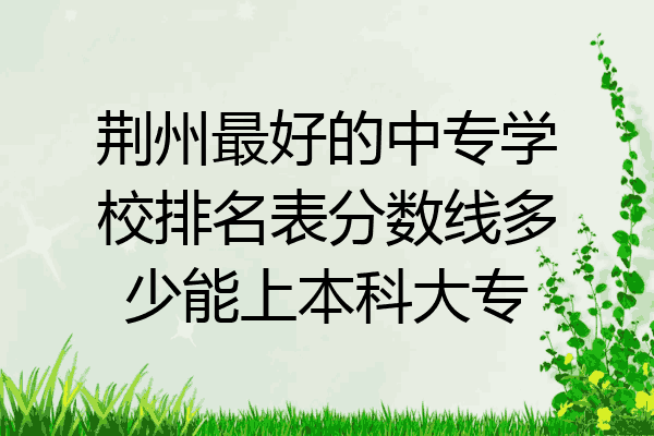 荆州最好的中专学校排名表分数线多少能上本科大专