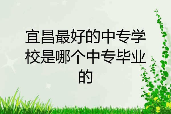 宜昌最好的中专学校是哪个中专毕业的