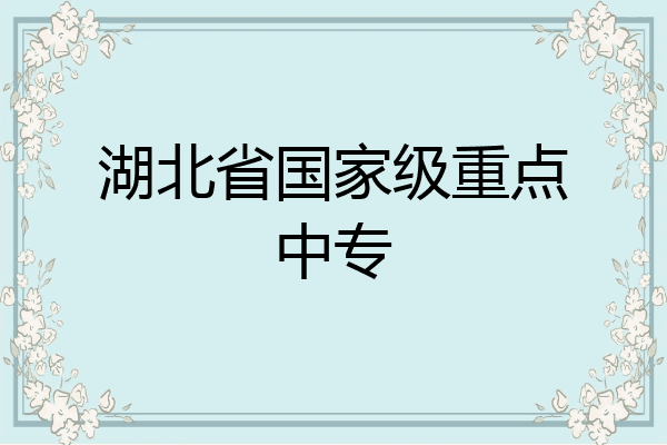 湖北省国家级重点中专