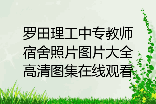 罗田理工中专教师宿舍照片图片大全高清图集在线观看