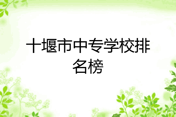 十堰市中专学校排名榜