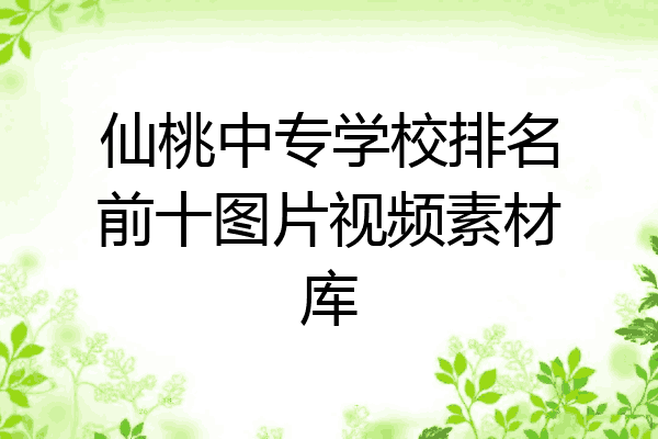仙桃中专学校排名前十图片视频素材库